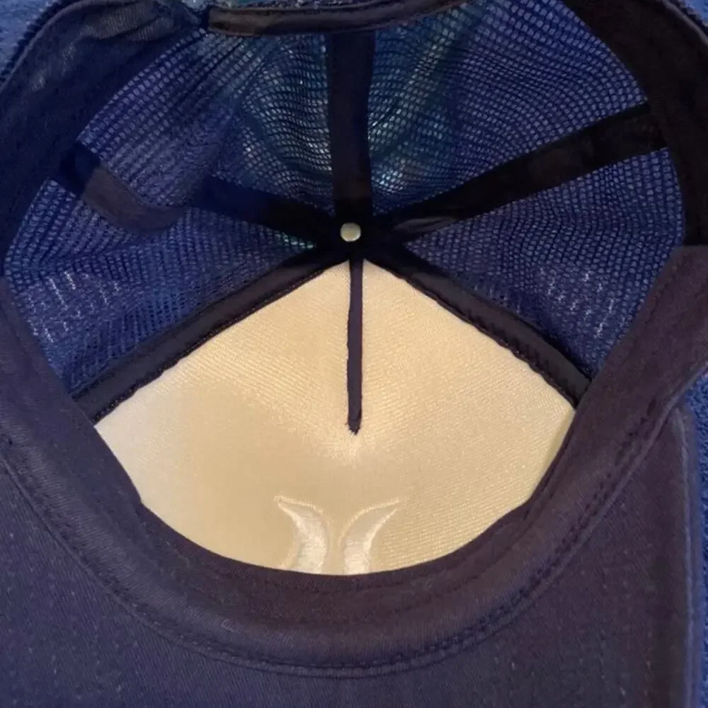 Hurley Men's Black Lime Green Snap Back Adjustable Mesh Back Baseball Hat